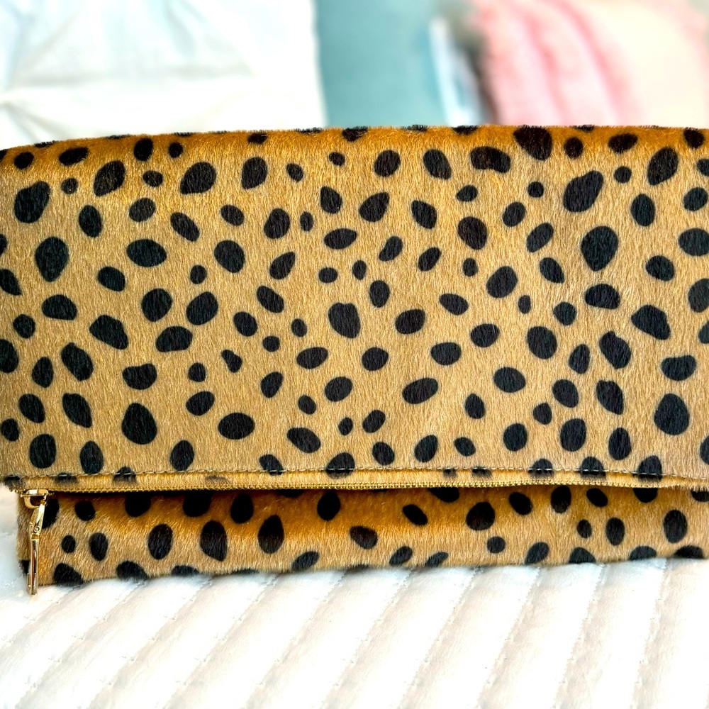 Leopard Print Clutch